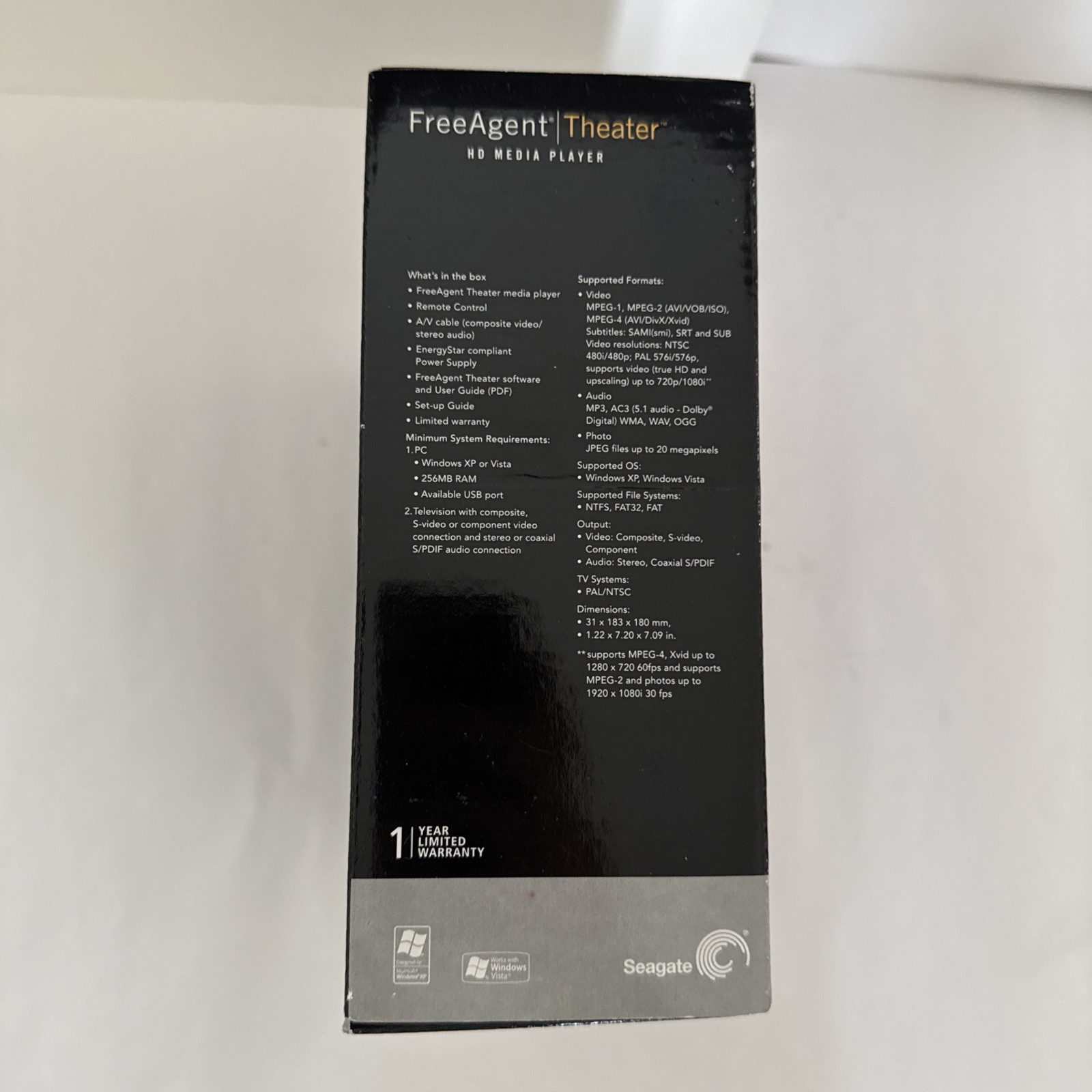 Seagate FreeAgent Theater Media Player STCEM101-RK *Never Used*