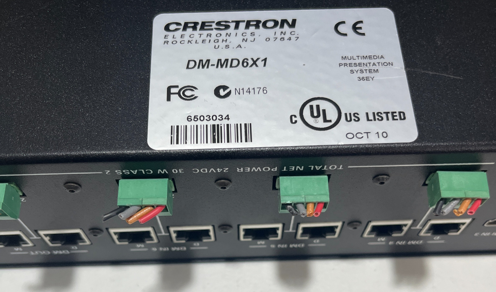 Crestron DM-MD6X1 Digital Media Switcher HDMI 6×1. Support Charity