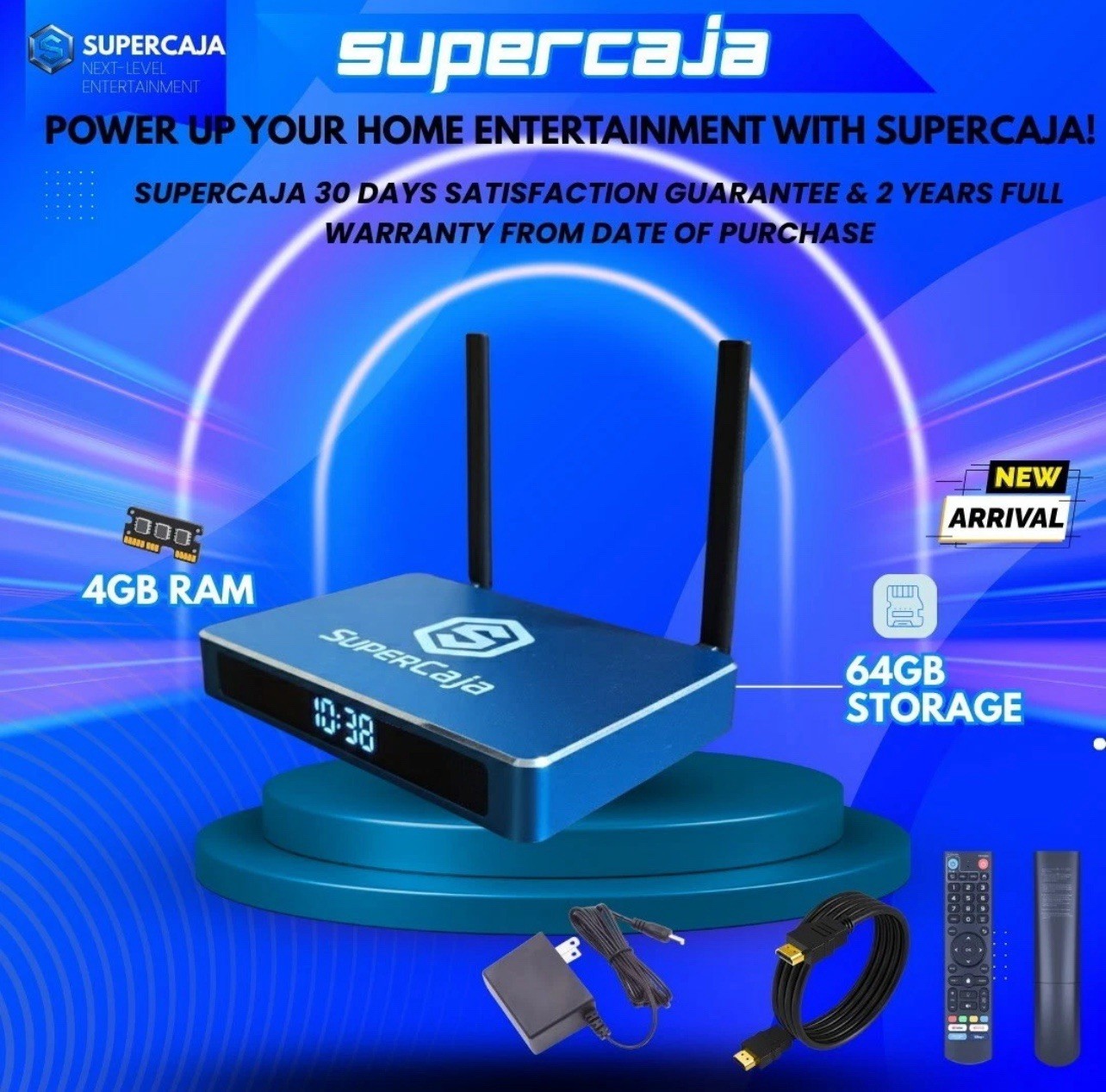 SuperCaja Limited Edition, Next-Level Entertainment, Not Superbox, 64 GB 4GB RAM