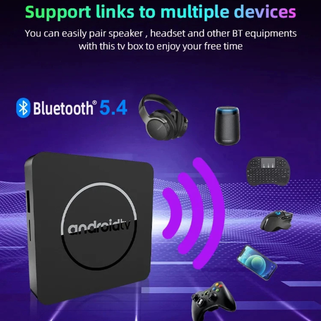 Q10 Android 16 TV Box 8K HDR10+ Allwinner H313 8GB+128GB Dual WiFi BT5.0