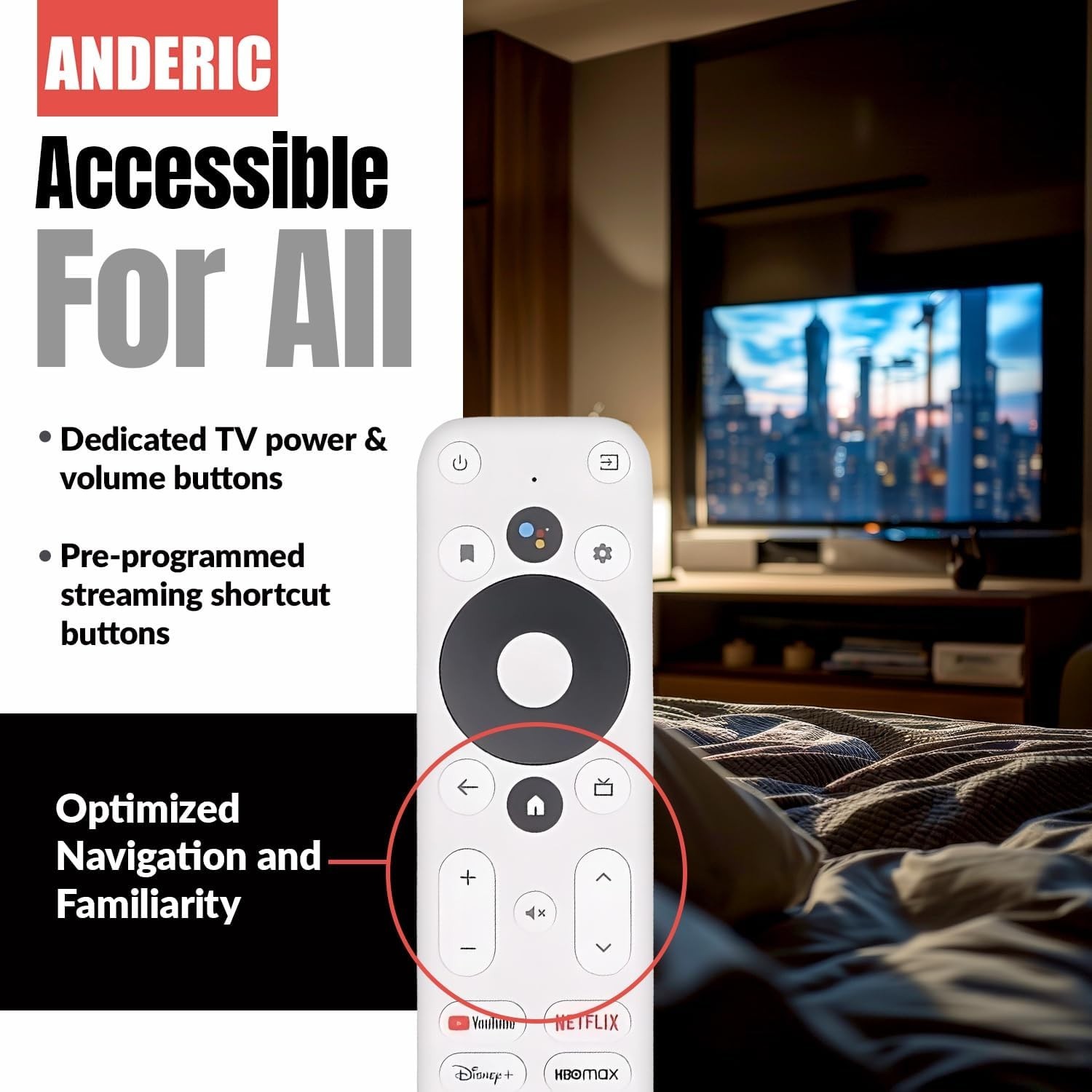 Ergonomic MECOOL KM2 Remote Control for Seamless 2K FHD & 4K UHD Streaming