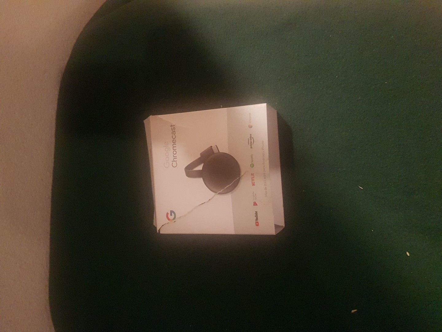 Google Chromecast GA00439 LA Gen Media Streamer SPANISH LATAM, Charcoal