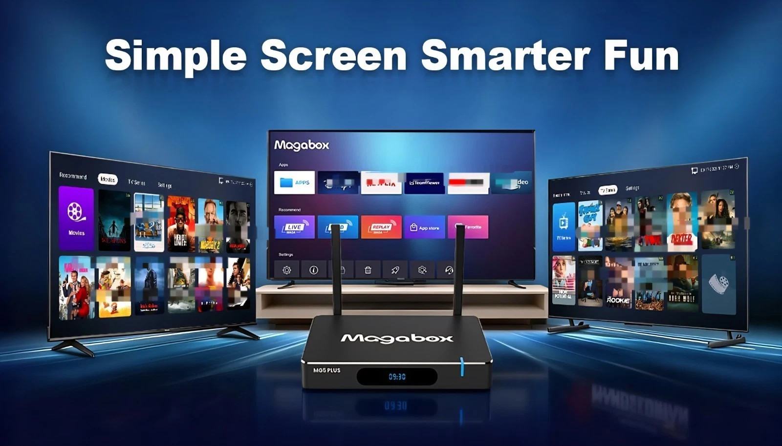 New Magabox MG5 Max 8k UHD Streaming Device 4GB + 128GB Voice Command Remote