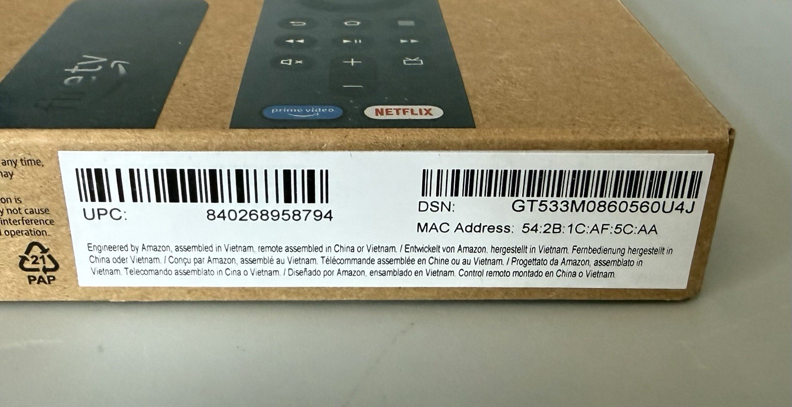 Amazon Fire TV Stick 4K Select 8GB Wi-Fi 5 — New Factory Sealed