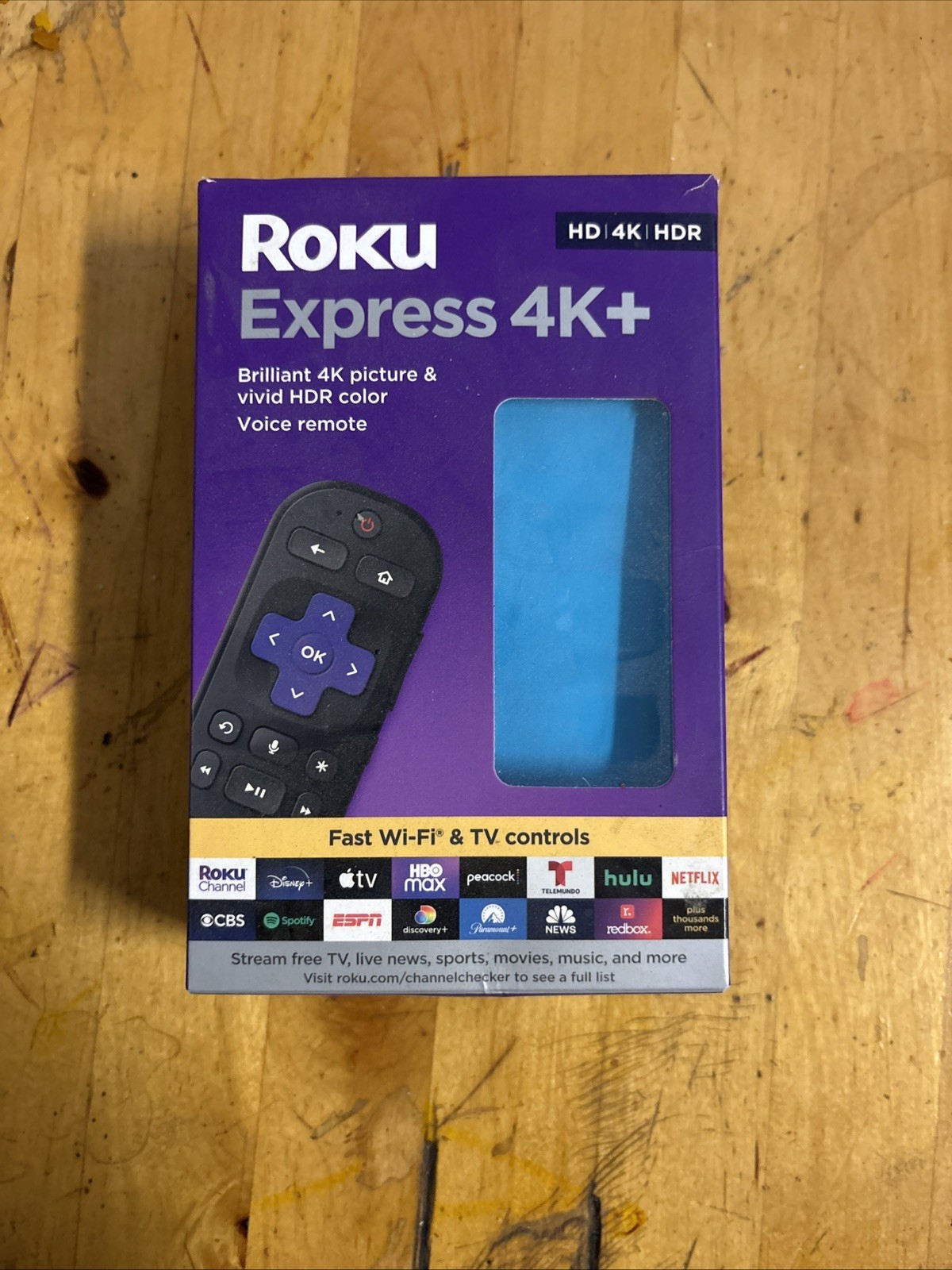 Roku Express HD Streaming Media Player w/Voice Remote 3941R2 NEW OPENED