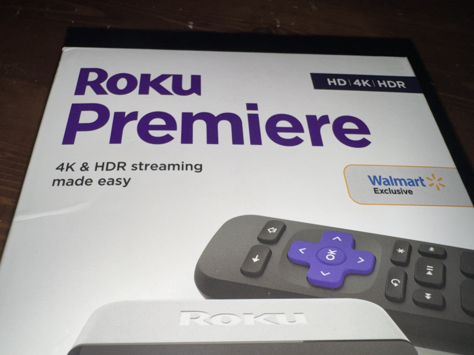 Roku Premiere 4K HD & HDR Streaming Device – New in Box