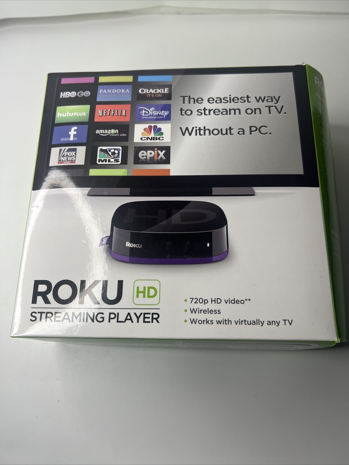 Roku HD (2nd Generation) Media Streamer 2500R – Black NEW Open Box