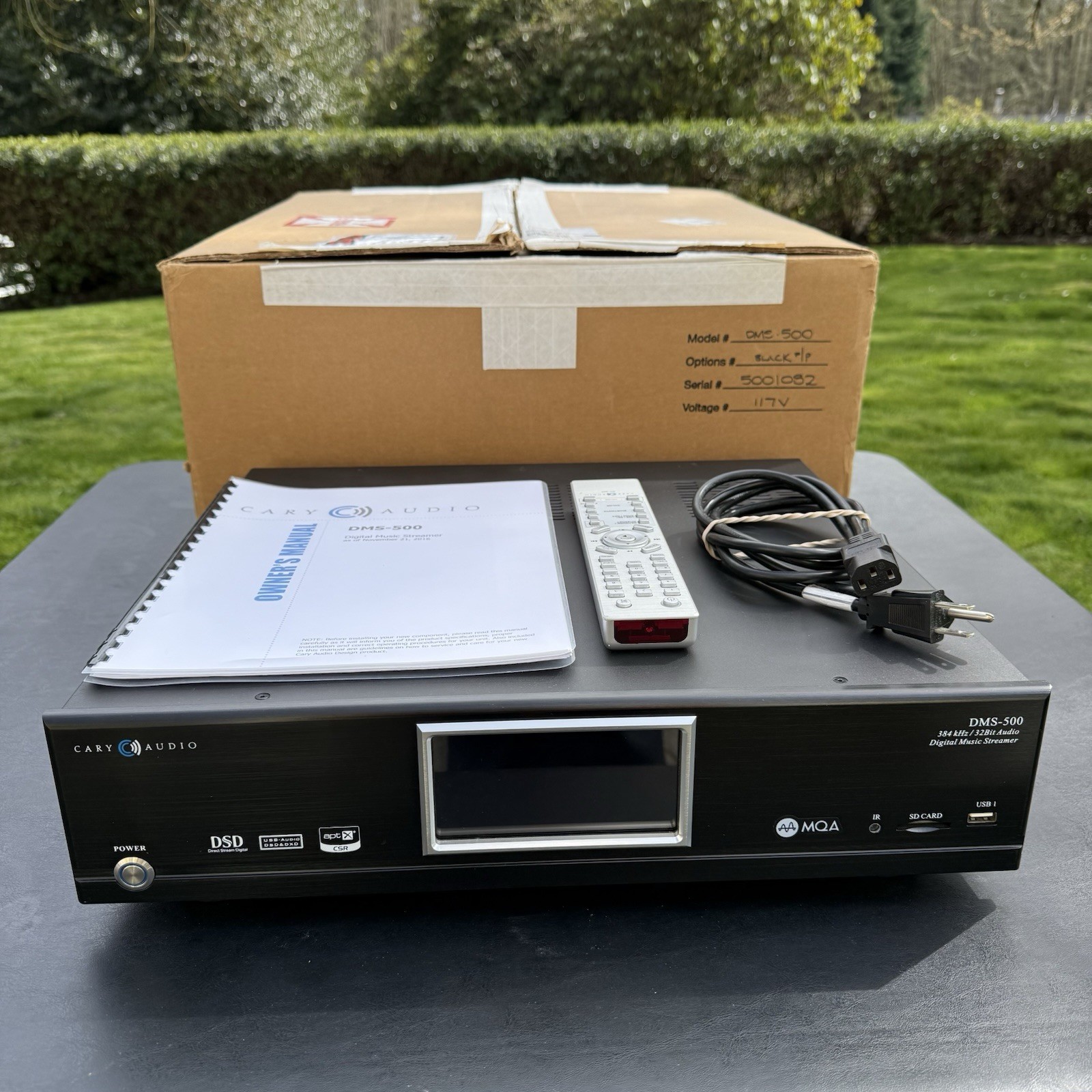 Cary Audio DMS-500 Black Network Player w/Remote Original Box