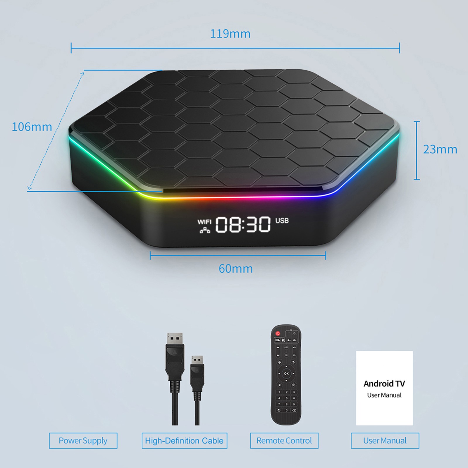 12.0 TV Box T95ZPLUS-H618 Quadcore-A53 Box 2.4G/5G Dual WI SGYX