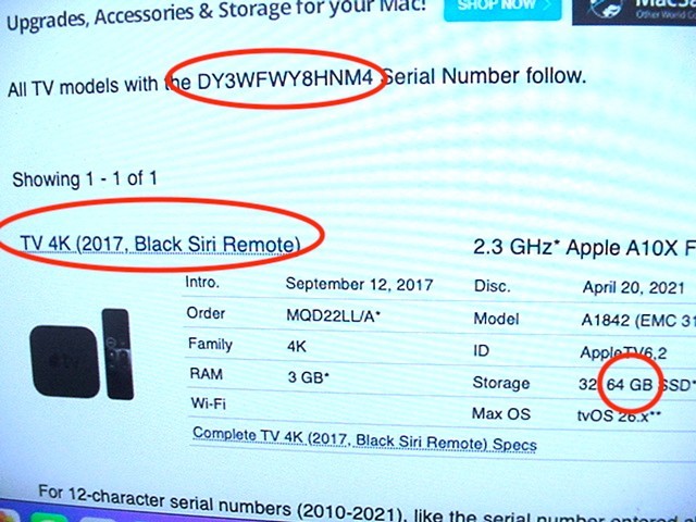 Apple TV 4K 64GB A1842 MQD22LL/A Streaming Media Player with Alum Remote