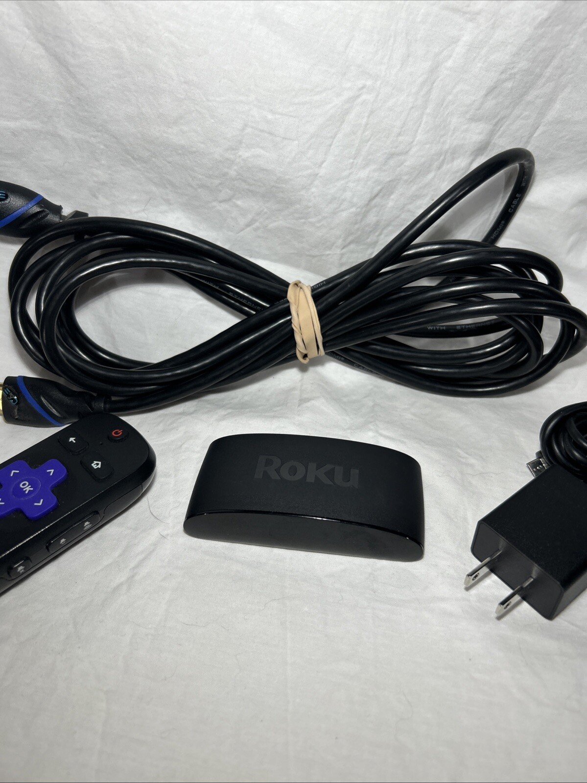 Roku Express 4K+ 3941X Streaming Media Player w/ Remote + HDMI + AC Adapter