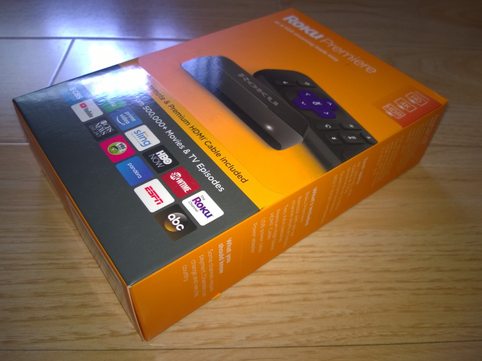 Roku Premiere | HD/4K/HDR Streaming Media Player With Cable- 3920R
