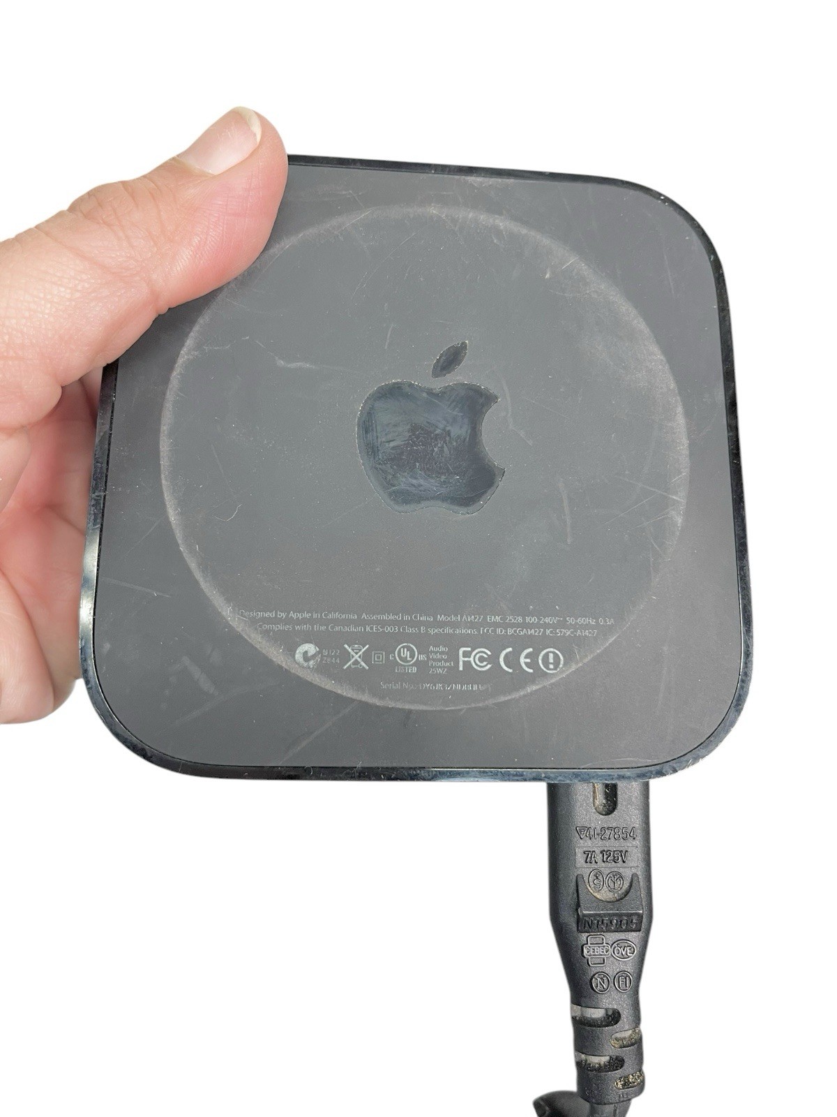 Apple TV (3rd Generation) 1080P Media Player A1427 With Cable Tested