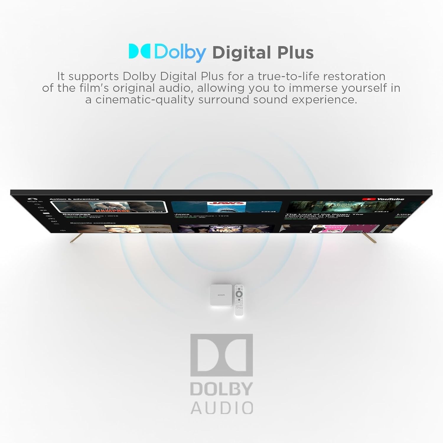 Android 11.0 Google Certified 4K Streaming TV Box with Voice Search & Chromecast