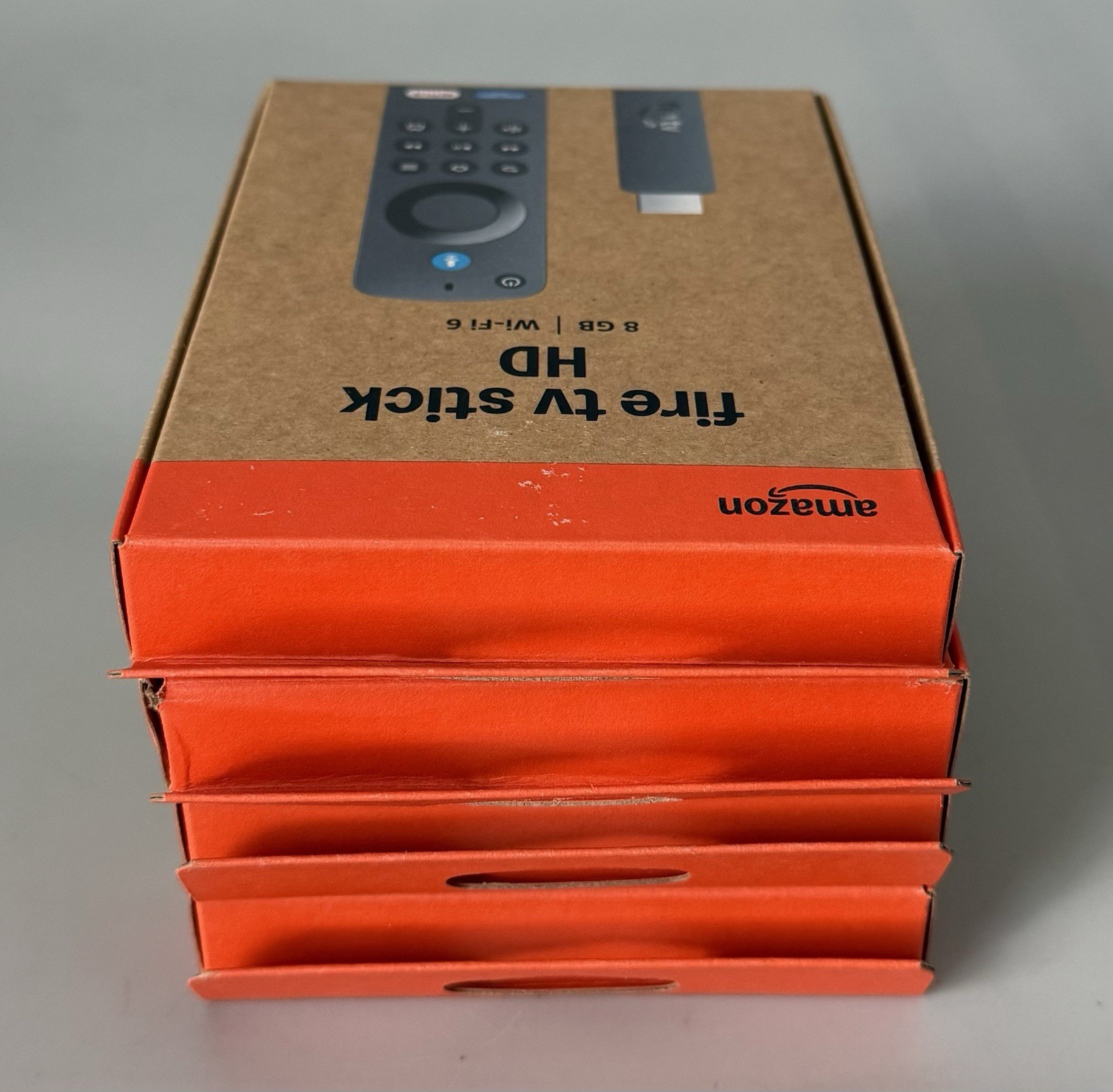 Lot of 4 Amazon Fire TV Stick HD 8GB Wi-Fi 6 — New Factory Sealed