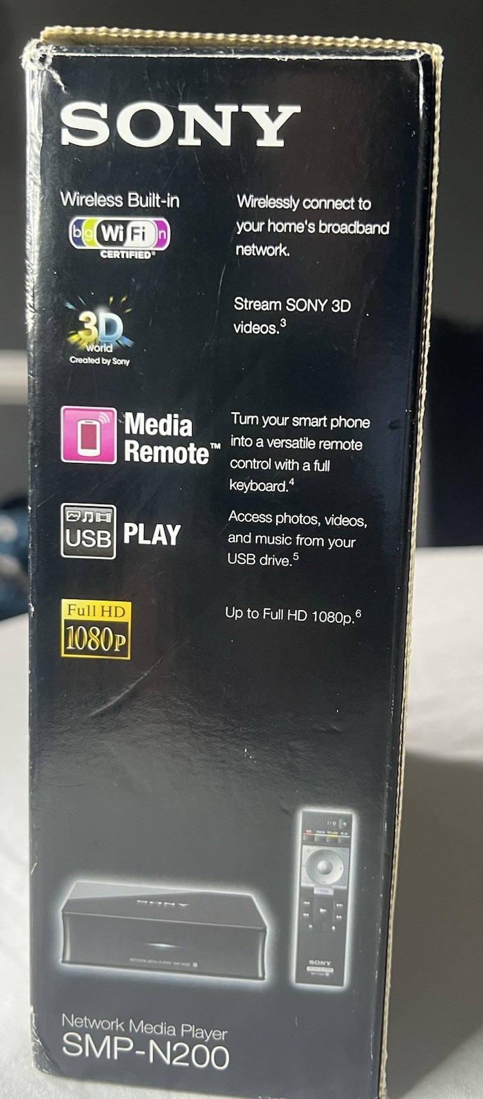 Sony SMP-N200 Network Media Player Remote Power Adapter – Open Box