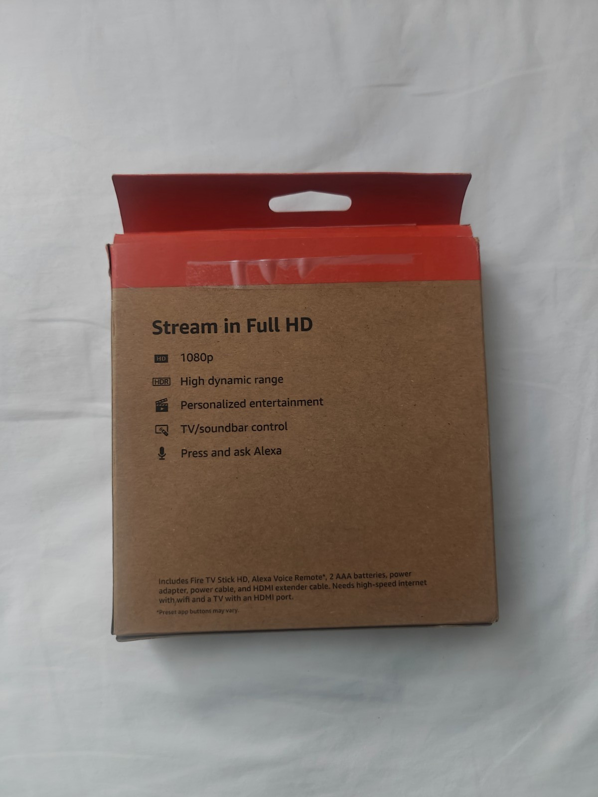 AMAZON FIRE TV Stick HD 8 GB Wi-Fi 5 Alexa Voice US territories Guam Check Desc