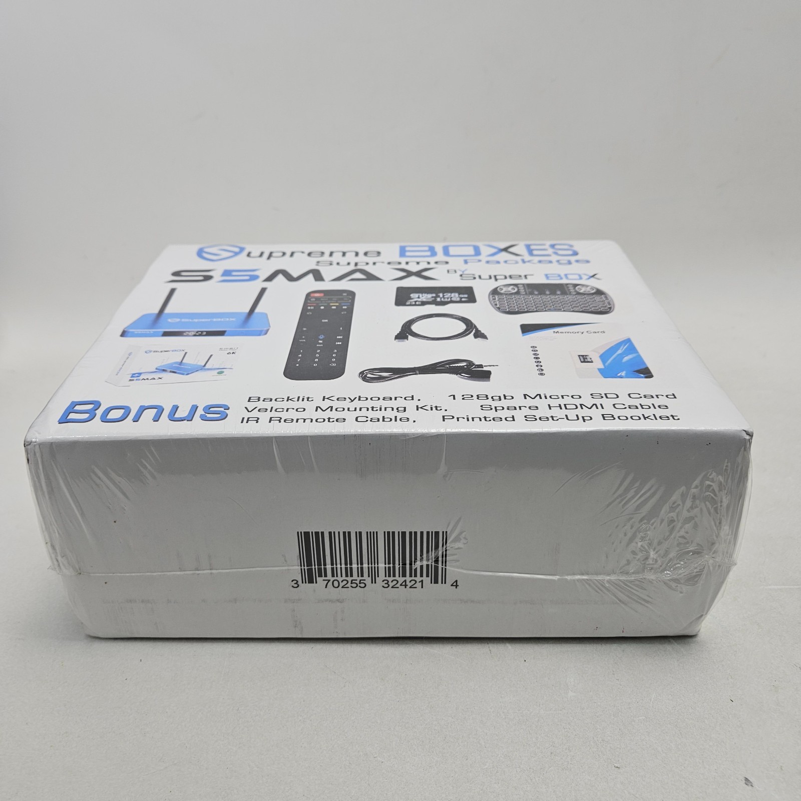 SuperBox S5MAX Smart Media Player 6K WiFi-6 Ultra Android 12 Supreme Package