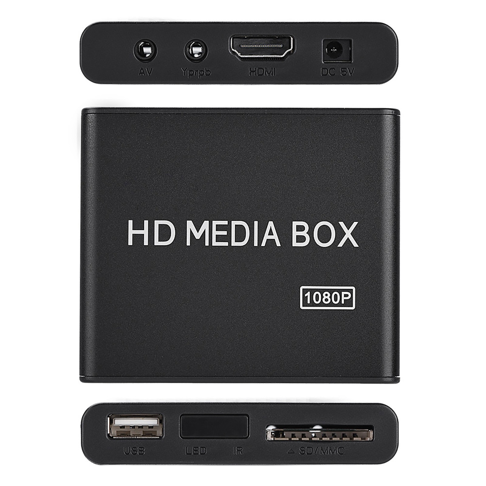 Full HD Box 1080P Media Player Box Support USB RMVB MP3 AVI MKV EU Plug❤TUA Part