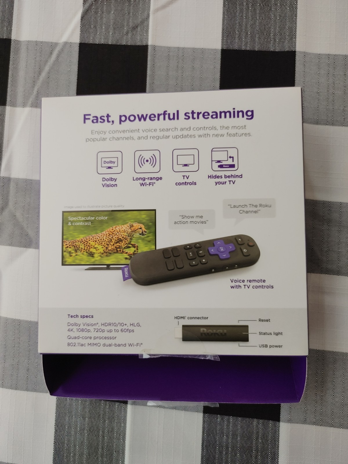 Roku 3820R Streaming Stick 4K Long Range Wi-Fi