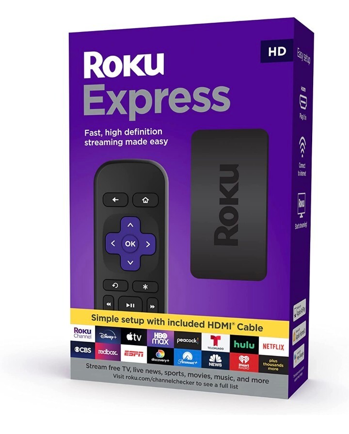 Express | HD Streaming Media Player with High Speed HDMI Cable and Simple Remote
