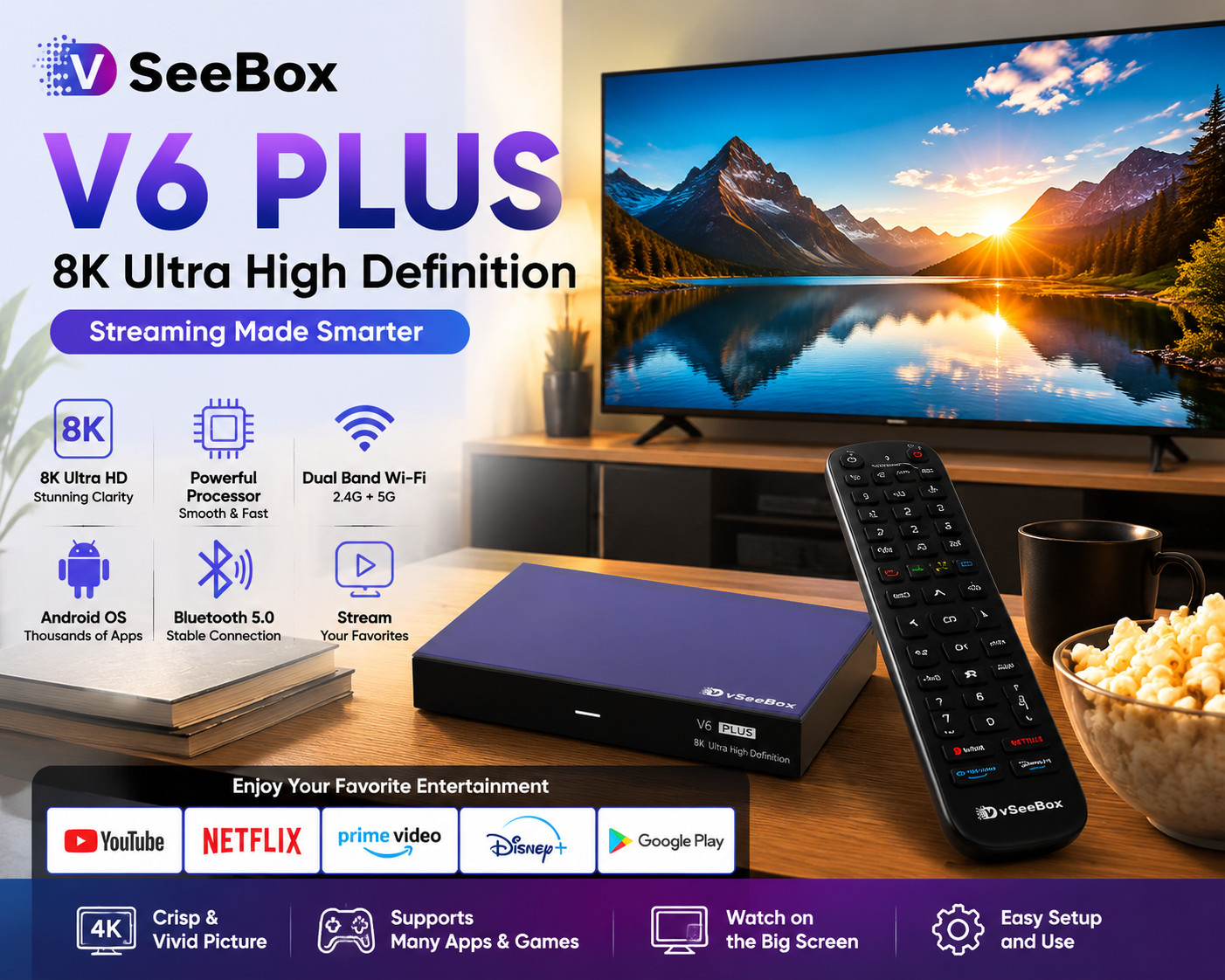 vSeeBox V6 Plus Vsee vSee Official Product New