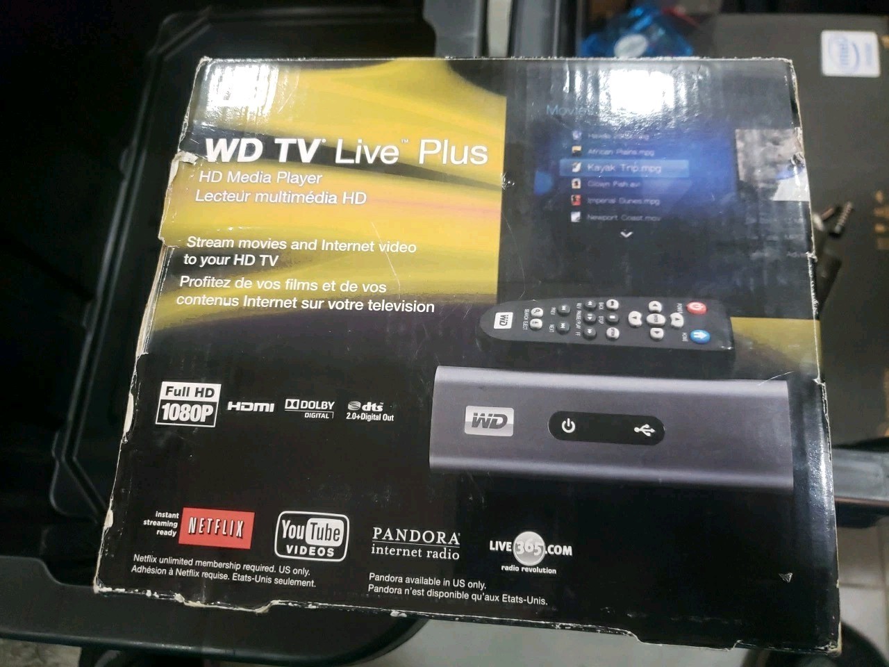Western Digital WDBAAN0000NBK WD TV Live Plus HD Media Player