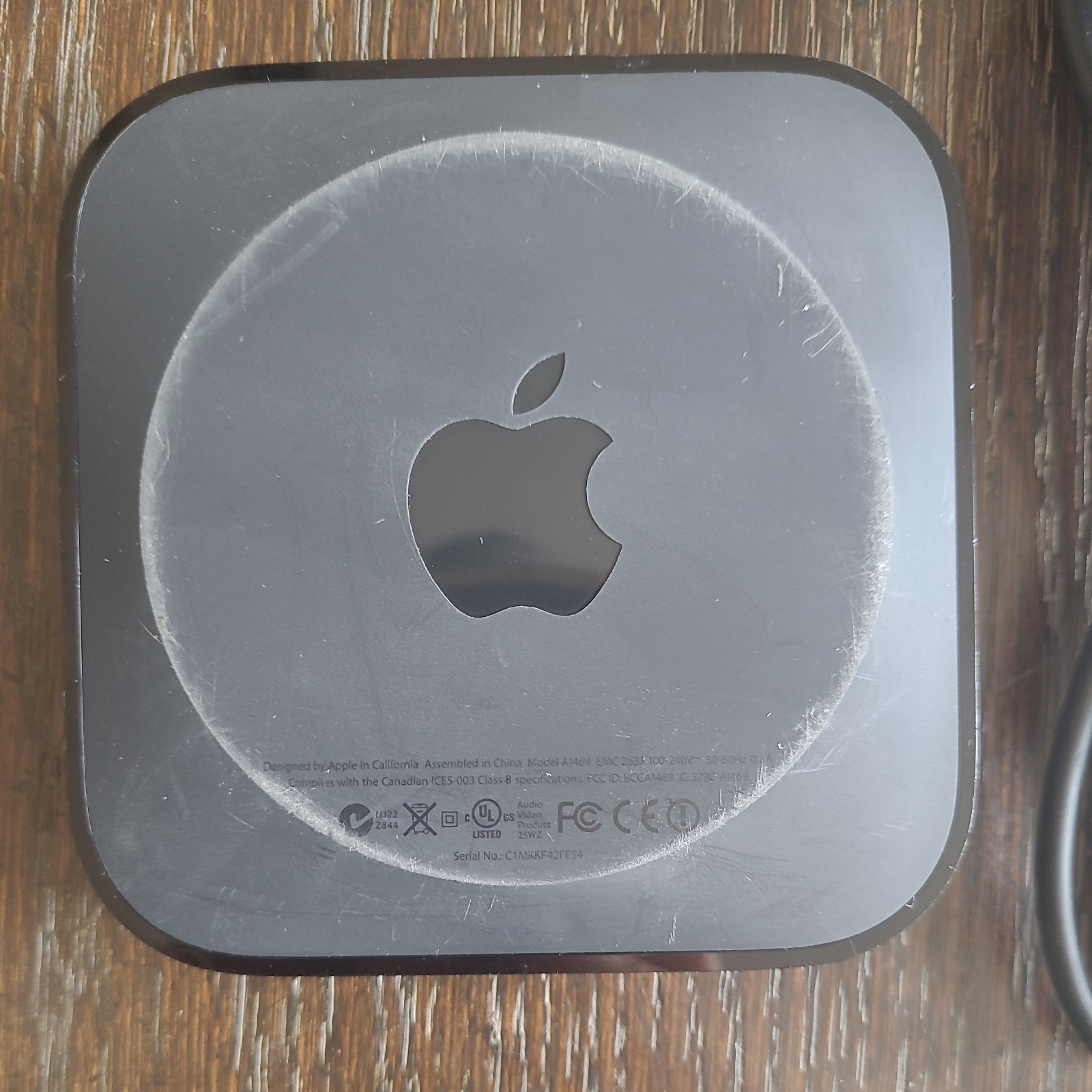 Apple TV 3rd Gen A1469 (2013) Wi-Fi + Ethernet HDMI Media Streamer w/ Remote