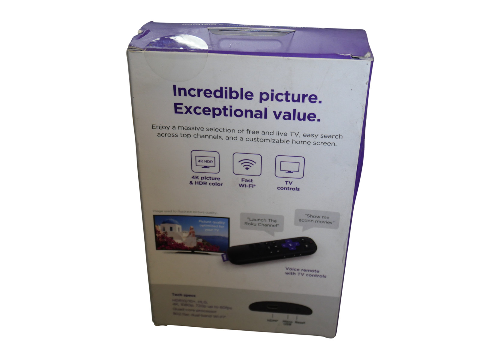 Roku Express 4K+ Streaming Media Player – Free shipping