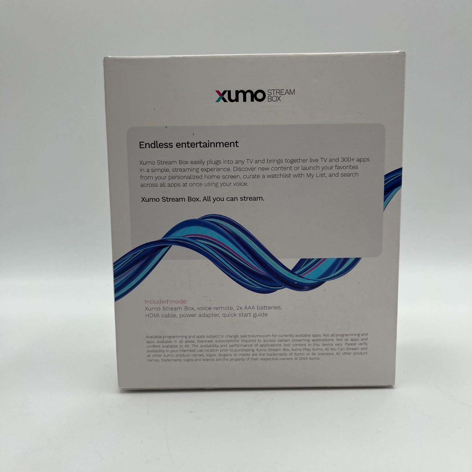 Xumo Stream Box 4K UHD Streaming Device ESST11AEI Media Player Voice Remote NEW
