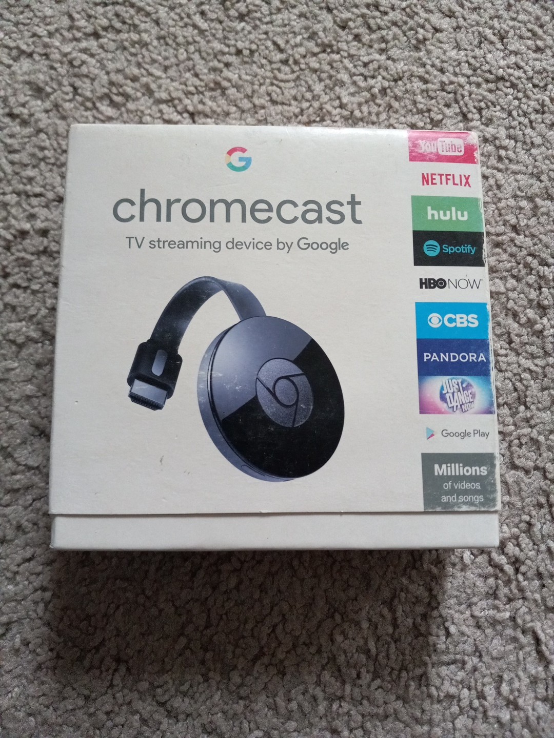 Google Chromecast HD Media Streamer GA3A00093-A14-Z01