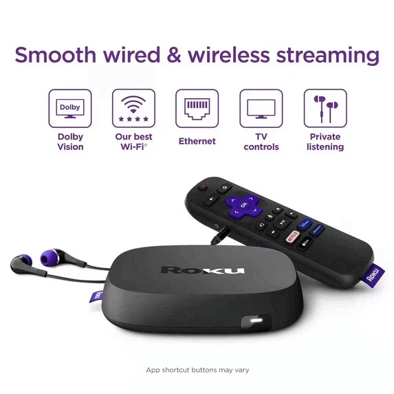 Roku Ultra LT (2023) HD/4K/HDR Dolby Vision Quad-Core Streaming Player with HDMI