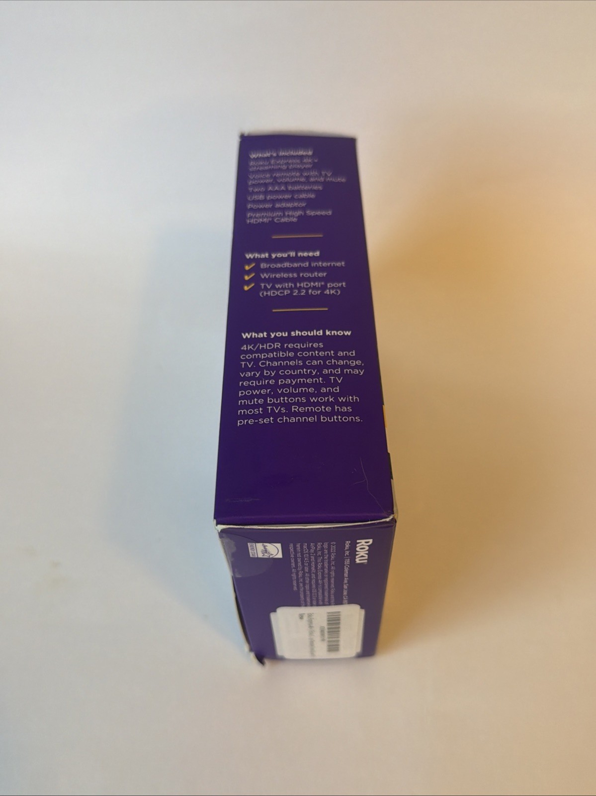 ROKU Express 4K+ Smart TV Remote OPEN BOX USED INCOMPLETE SEE PICTURES 3941R