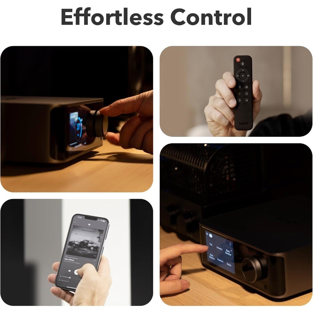 Digital Preamp with 3.5 Inch Touchscreen, Google Cast & Alexa Compatible, Stream