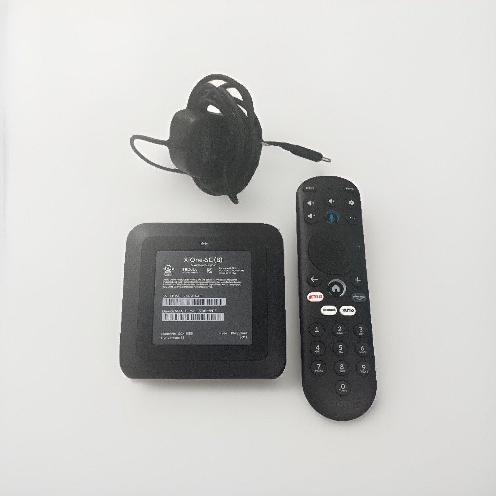 Xumo XiOne-SC Black Streaming Media Box