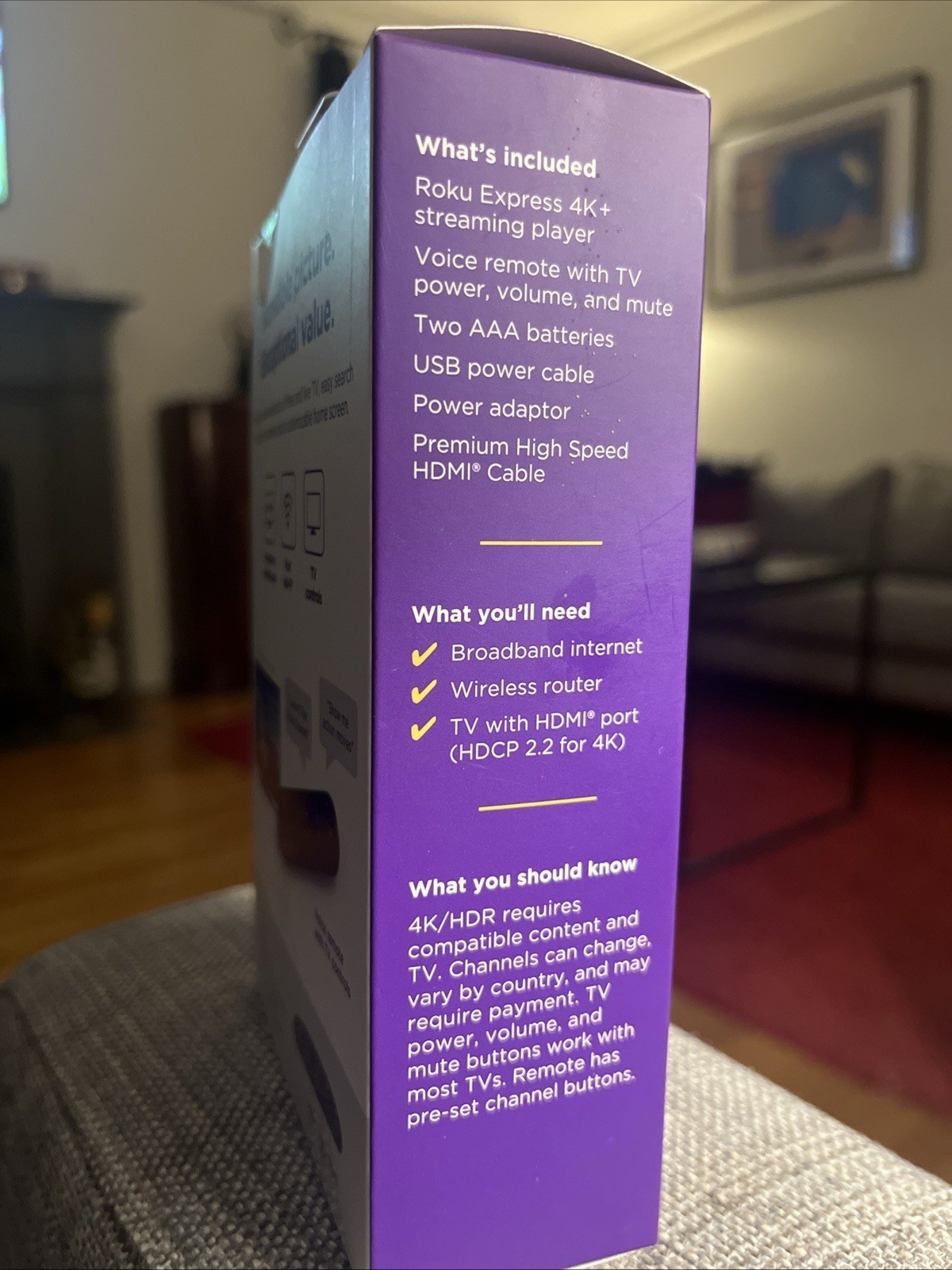 Roku Express 4K+ Media Streamer ~ 3941R2. New Inbox/Unopened.