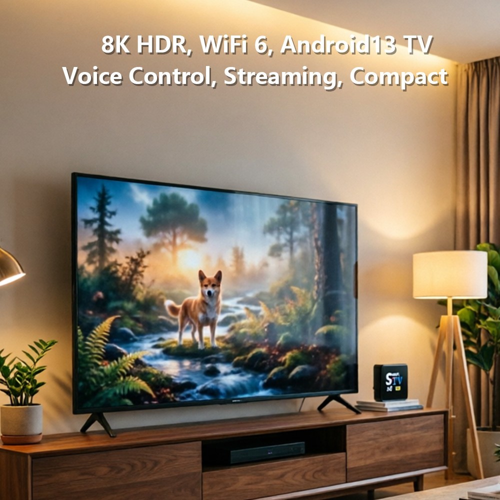 Android 13 M98-M9 TV Box 4K Streaming Mini PC with Dual WiFi