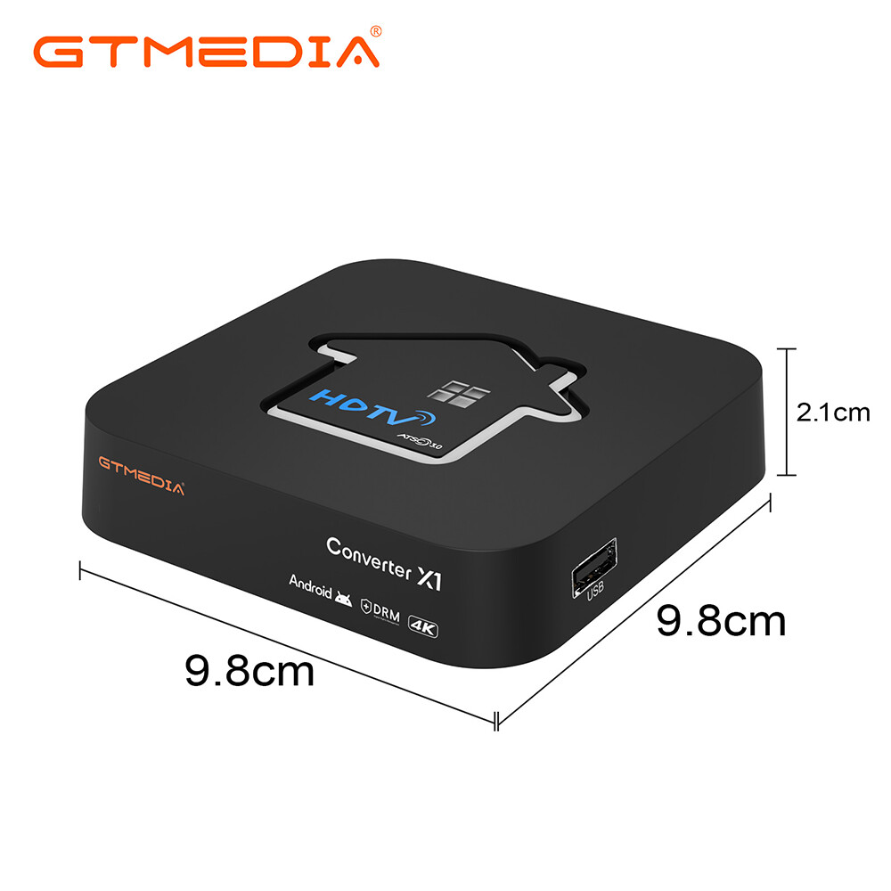 GTMedia 4K ATSC 3.0/1.0 Over-the-Air DVR Cable TV Tuner Android Streaming Box