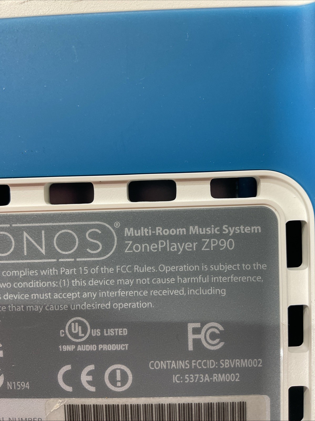 Sonos ZonePlayer ZP90 Multi-Room Music System Tested w/Cord