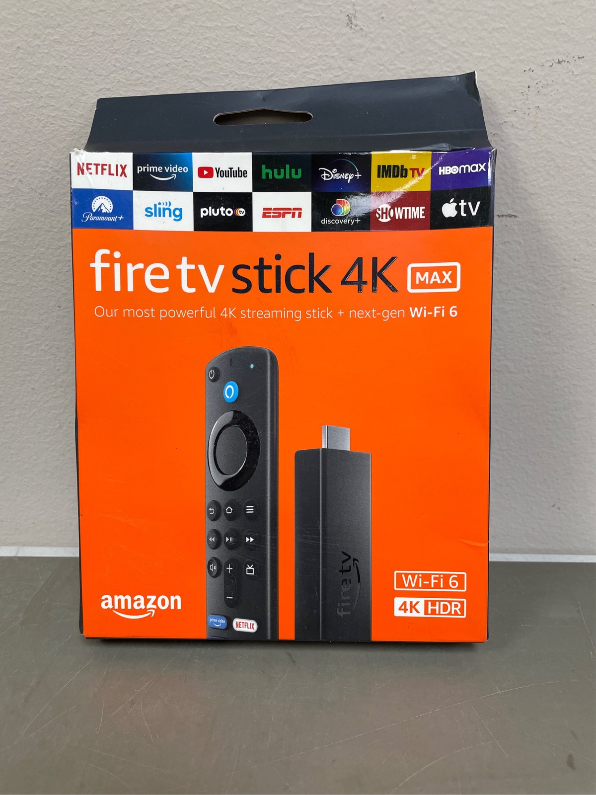 Fire TV Stick 4K Max Streaming Media Player with Alexa Voice Remote (includes TV
