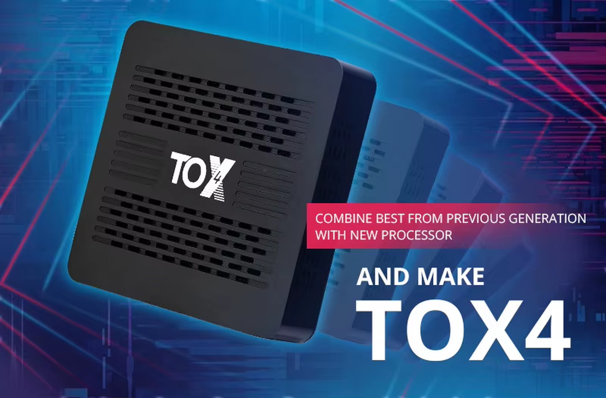 TOX4 Smart TV box RK3528 Android 13 4GB 32GB BT5.0 AV1 1000M LAN 2.4G 5.8G Dual