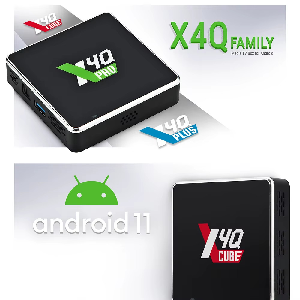 X4Q Pro Smart Set Top Box Android 11 X4Q Pro 4GB 32GB X4Q Plus 4GB 64GB Amlogic