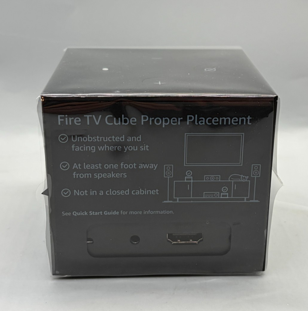 Amazon Fire TV Cube 1st Gen 4K Streaming Media Player (EX69VW) & Gen 2 Remote