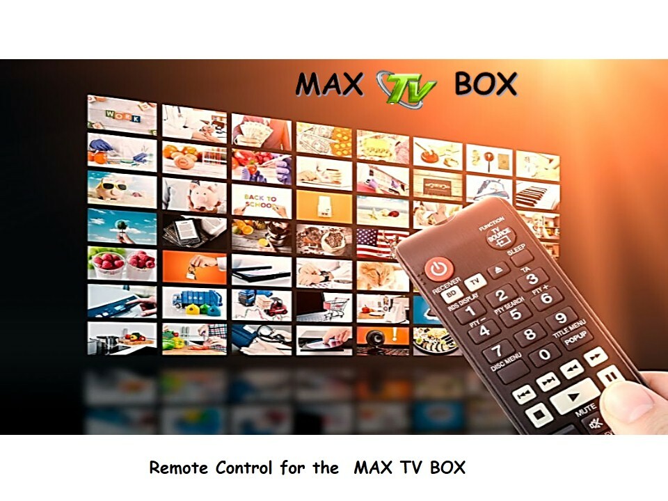 MaxTV BOX Remote Control FOR MAXTV Gold, Silver and 2.4 (older models)