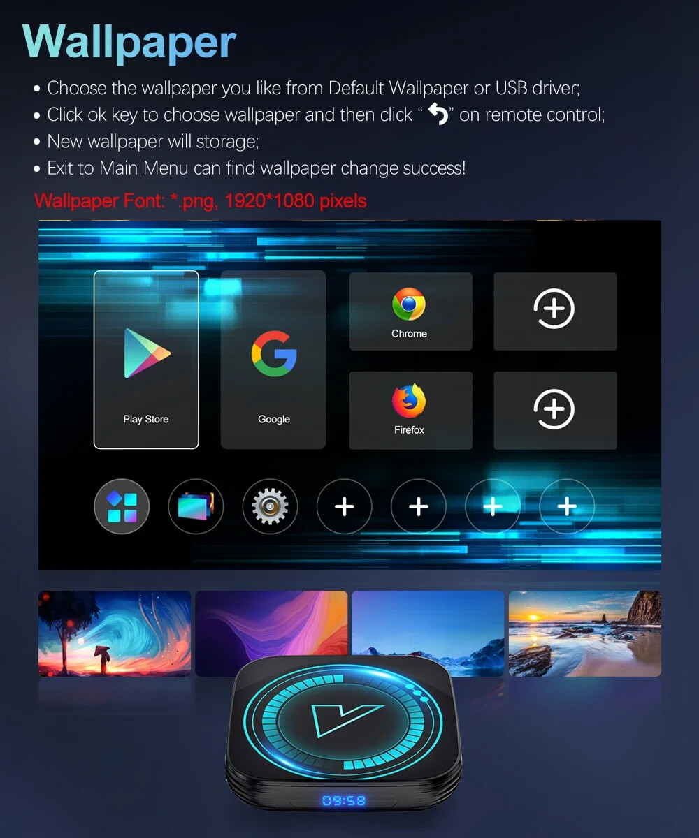 VONTAR H618 Smart TV Box Android 12 Allwinner Quad Core Cortex A53 Support 8K D
