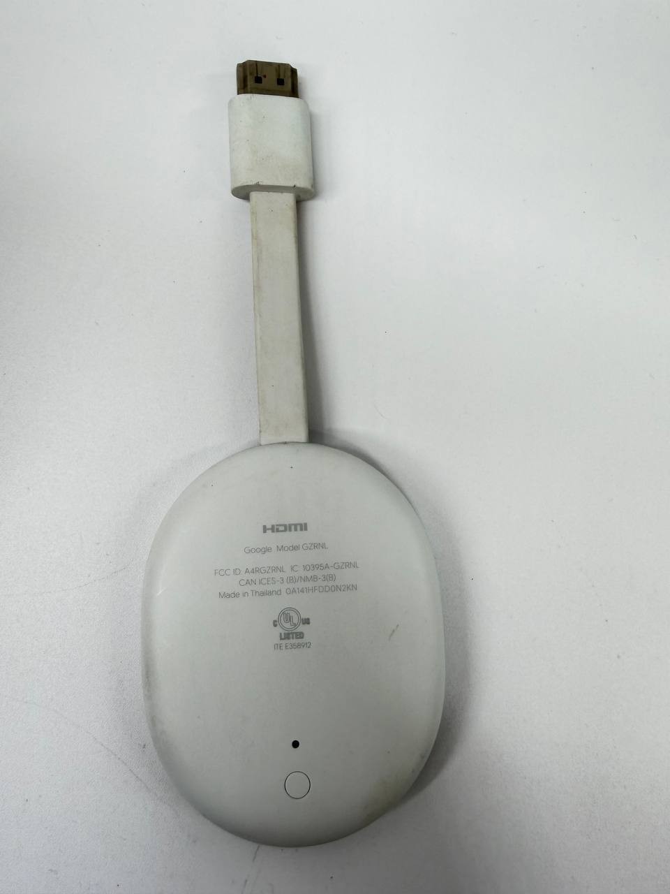UNTESTED Google Chromecast HDMI Streaming Media Player Model GZRNL White