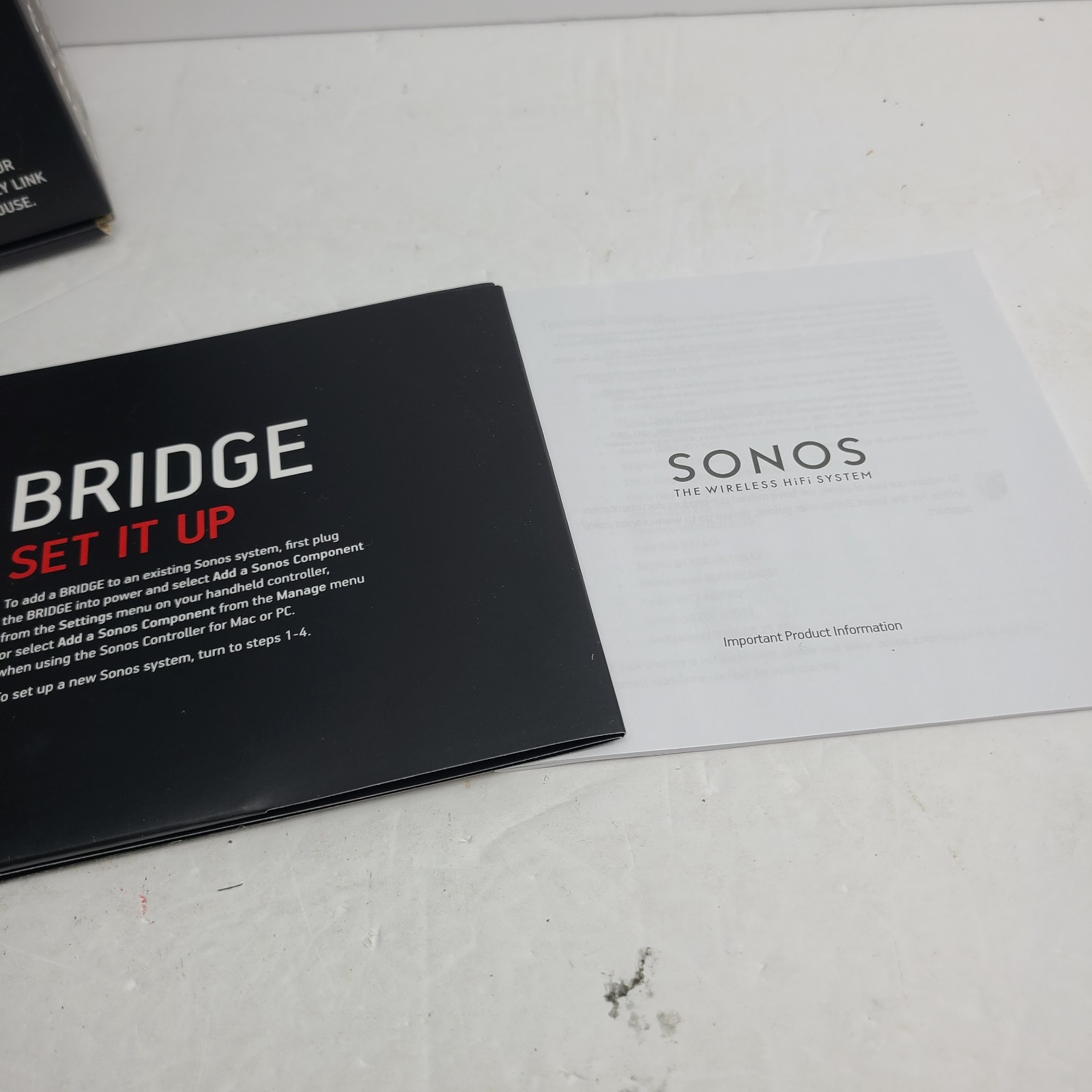 Sonos Connect BRIDGE – White Wireless Hifi System