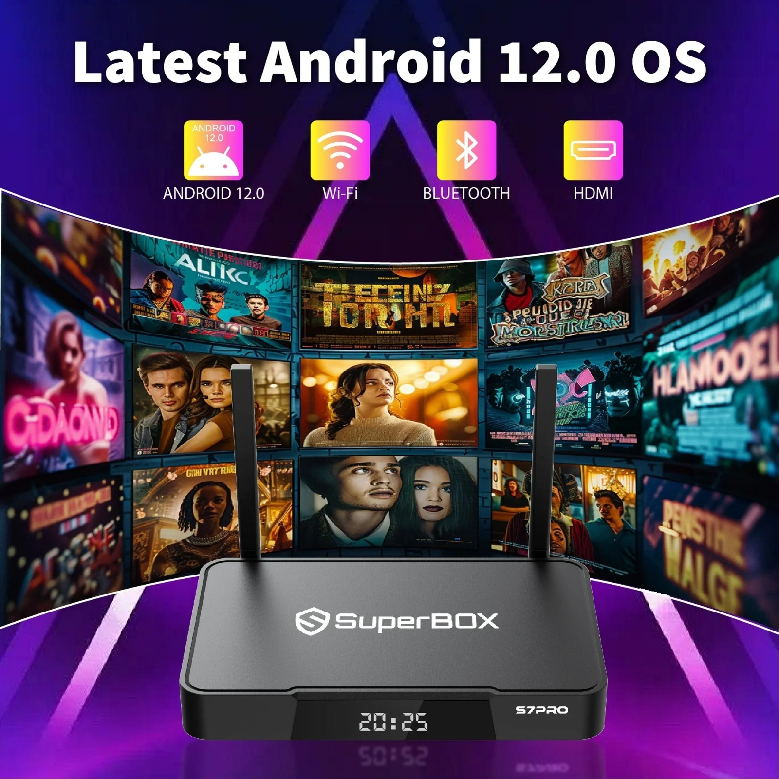 Superbox S7 Pro Dual Band Wi-Fi Smart Media Player 6K HD Streaming TV Box 32GB
