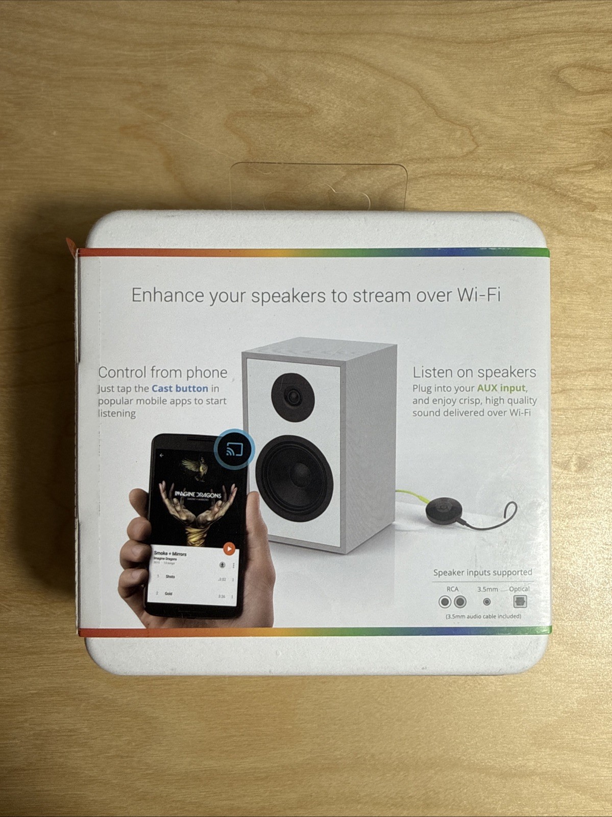 Google Chromecast Audio Media Streamer Wifi Hifi-Audio (RUX-J42) Black
