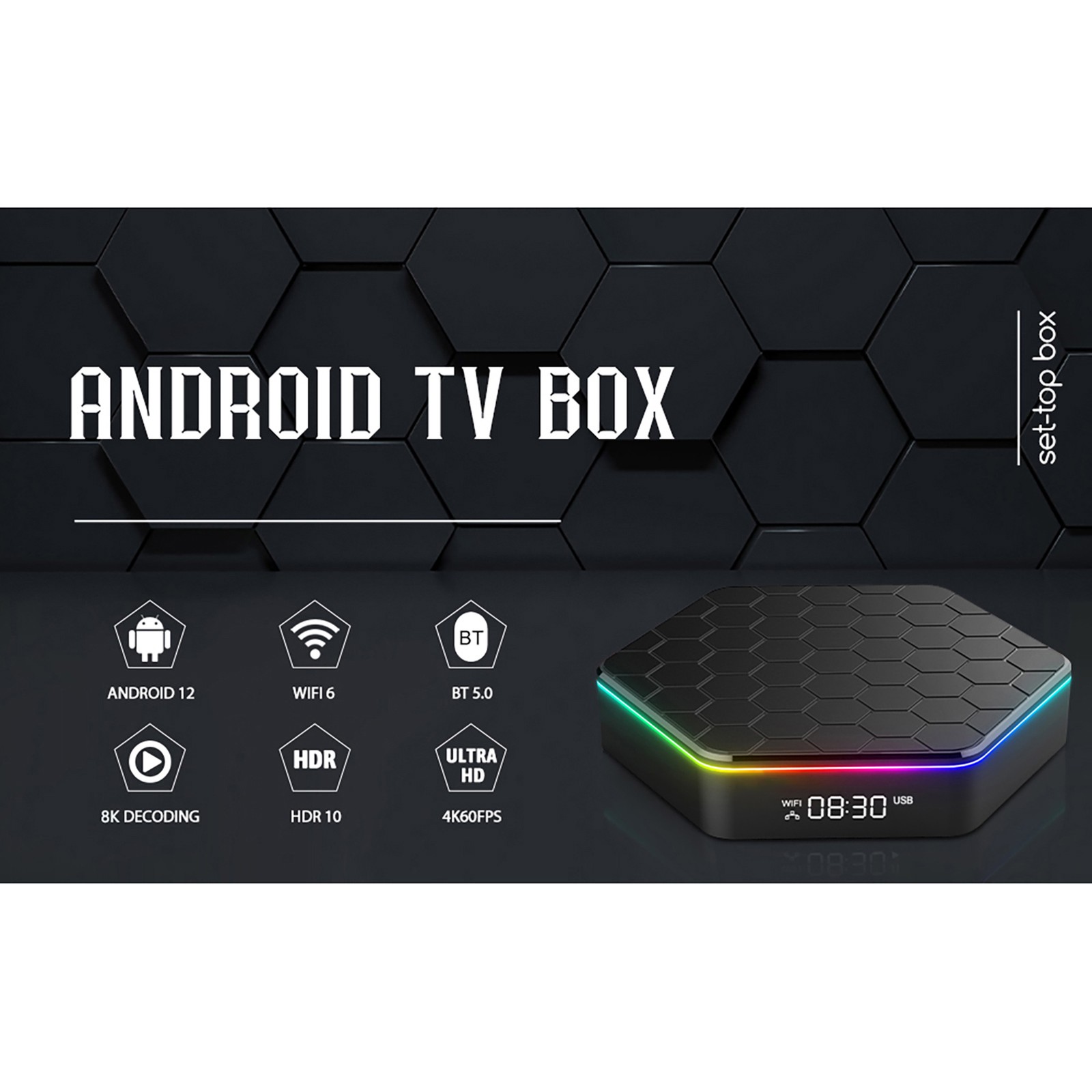 12.0 TV Box T95ZPLUS-H618 Quadcore-A53 Box 2.4G/5G Dual WI SGYX